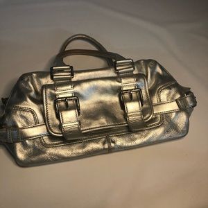 Silver leather Michael Michael Kors Handbag